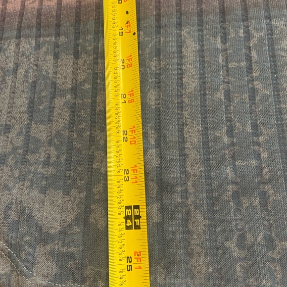 KEREN hart Purple, Blue and Grey Patterned Long Sleeve Top. - Picture 5 of 5